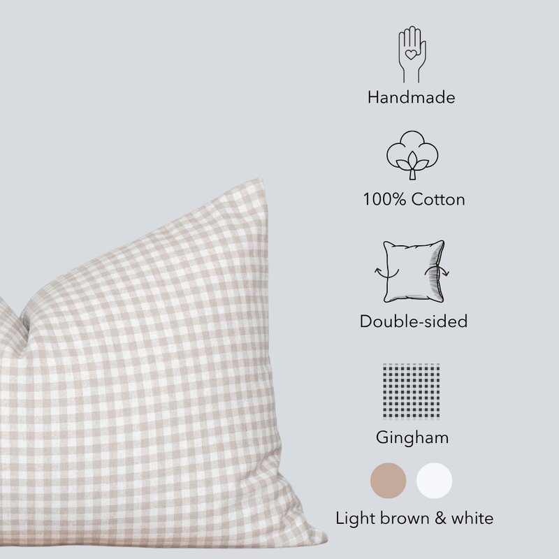 Catalina Gingham Lumbar Pillow Cover