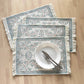 Antique Print Placemat - Blue