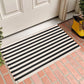 Woven Cotton Blend Classic Striped Rug