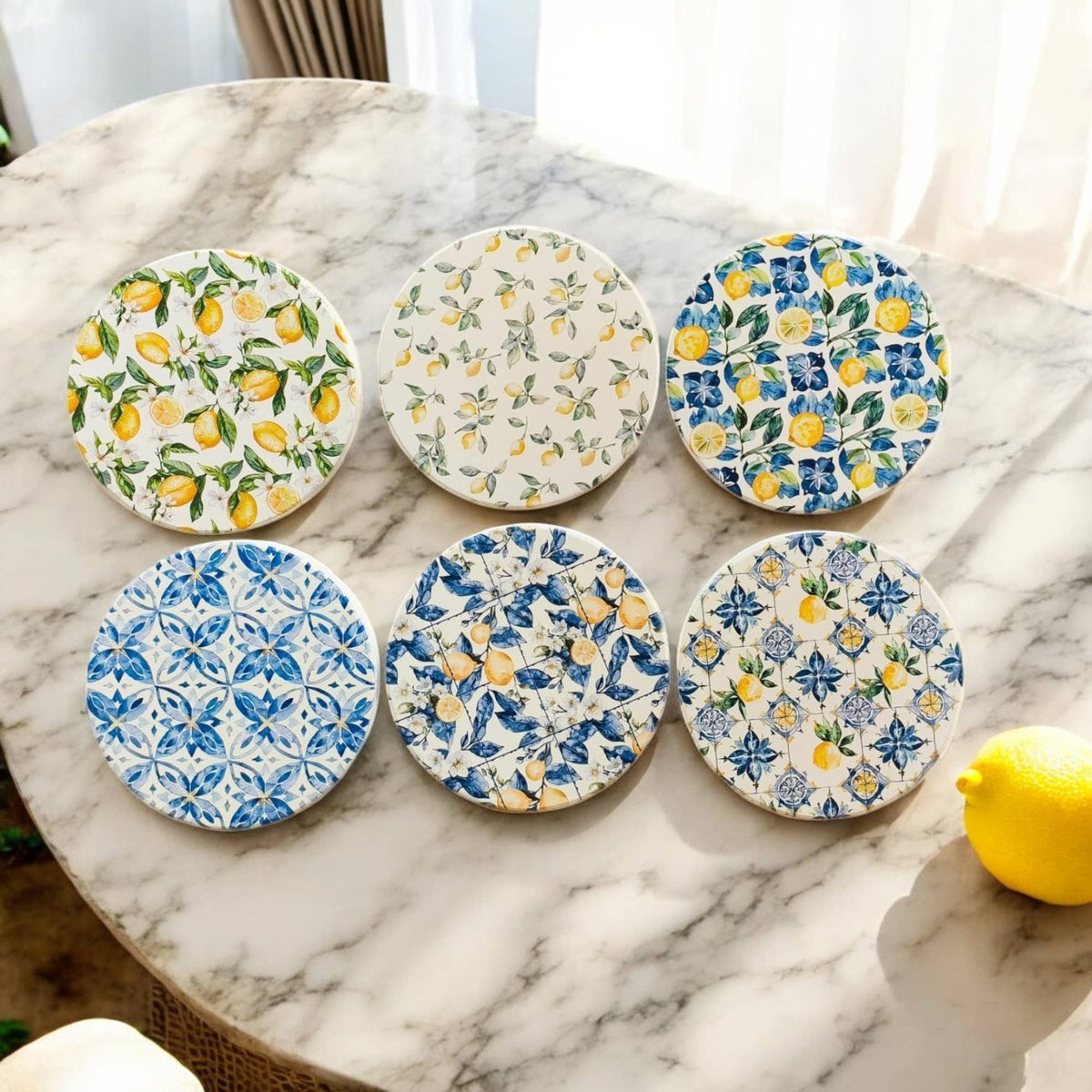 Mediterranean Lemon Coaster