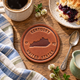 Kentucky State Silhouette Leather Coaster