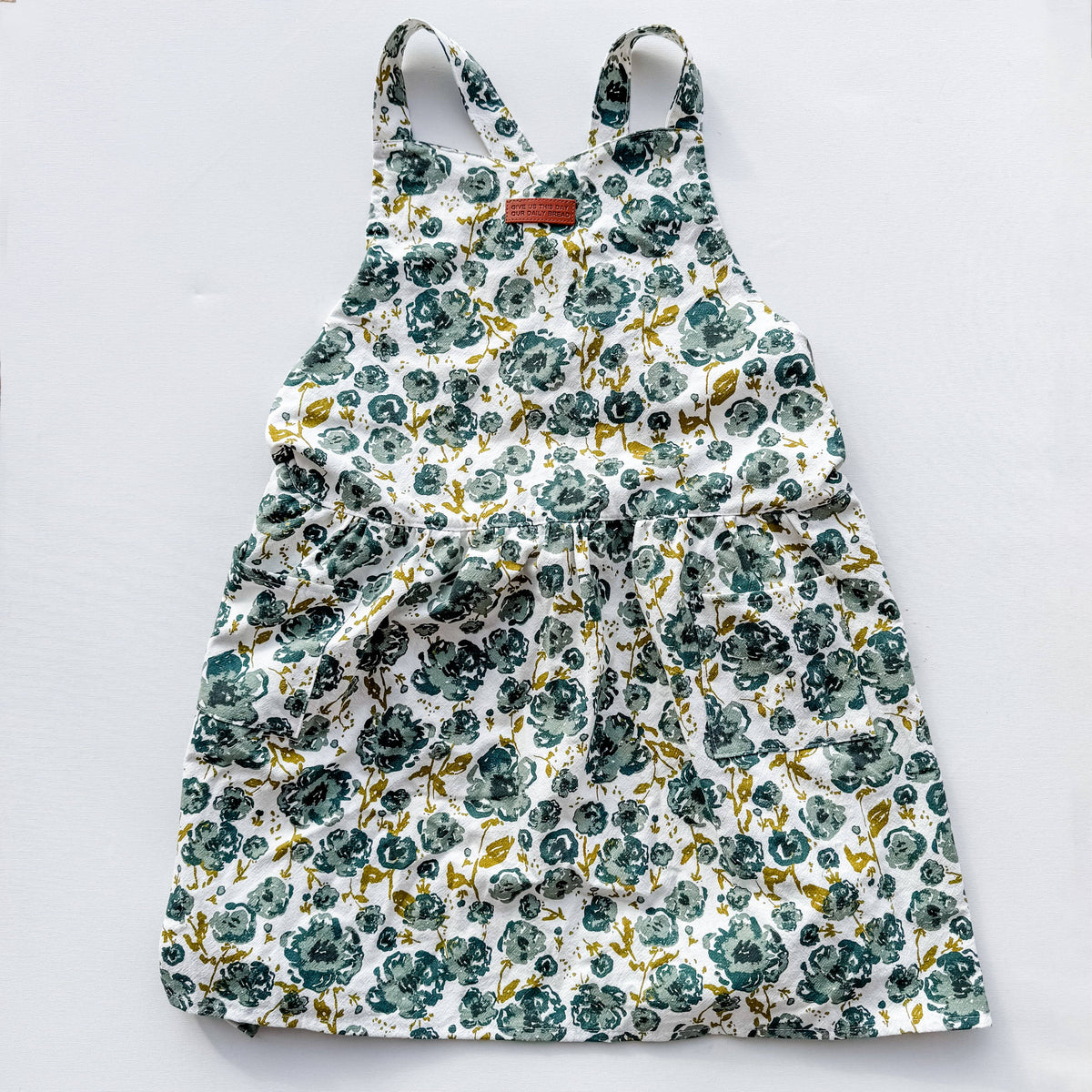 Blue Floral Apron
