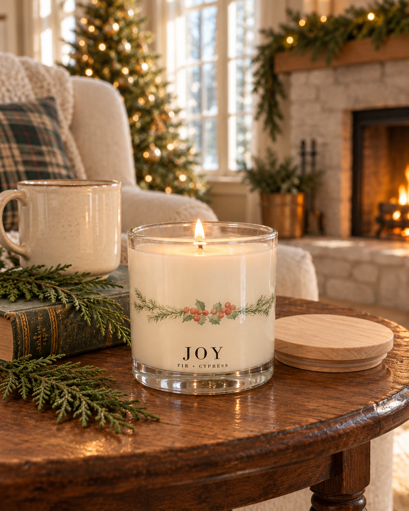 Joy Fir + Cypress Candle | Coconut Wax