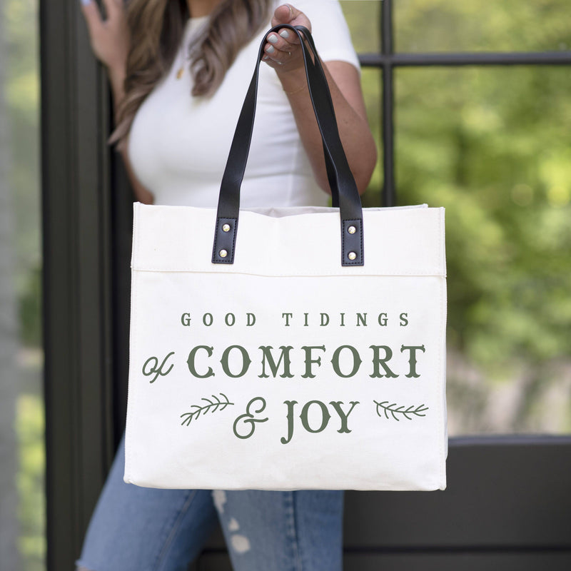 Good Tidings Market Tote - Brown Leather