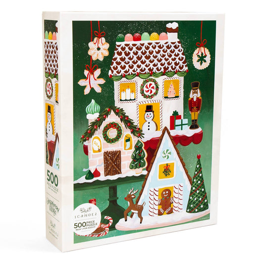 Gingerbread Village - 500 Piece Holiday Jigsaw Puzzle