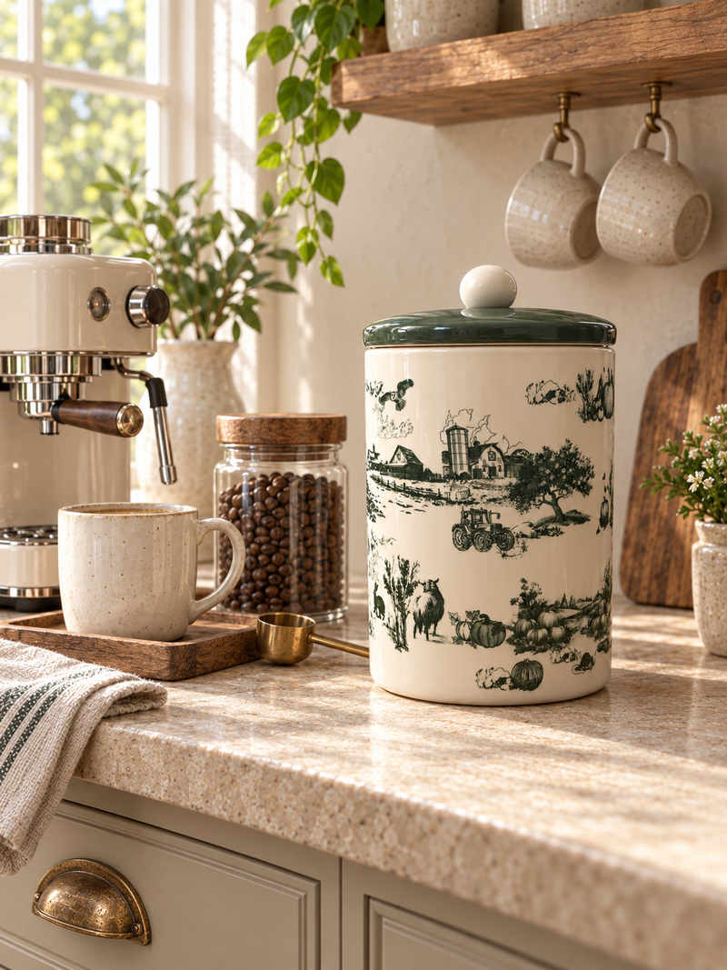 Farmhouse Heritage Ceramic Canister