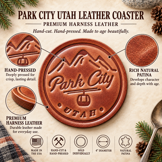 Park City Utah Leather Coaster
