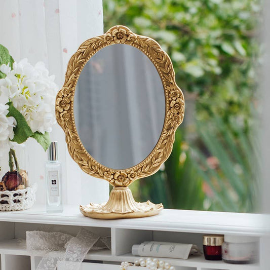 Vintage Resin Vanity Mirror