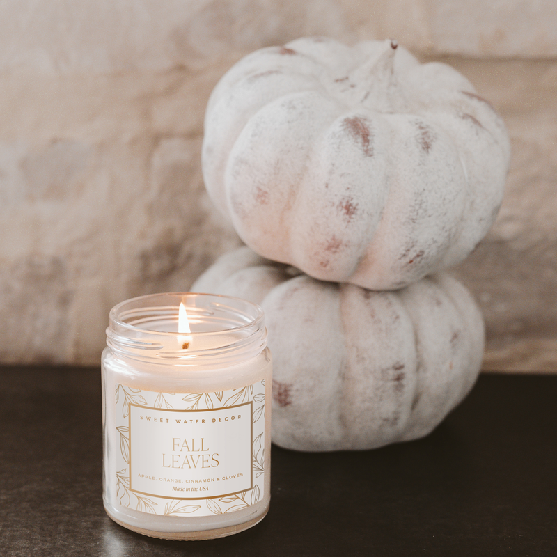 Fall Leaves Candle