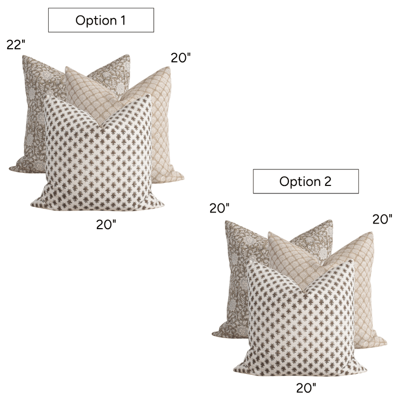 Lexington Pillow Combination | Set of Three Pillow Covers