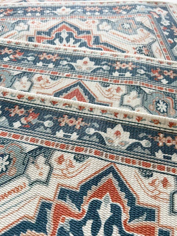 Antique Print Placemat - Navy