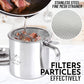 Zulay Bacon Grease Container With Strainer & Lid