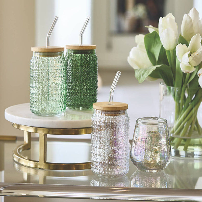 Pine Glass Hobnail Tumbler