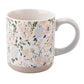 Floral Stoneware Coffee Mug