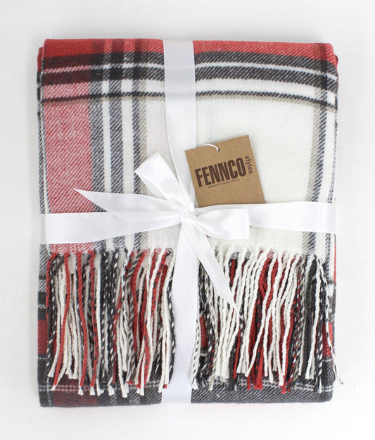 Classic Plaid Throw Blanket