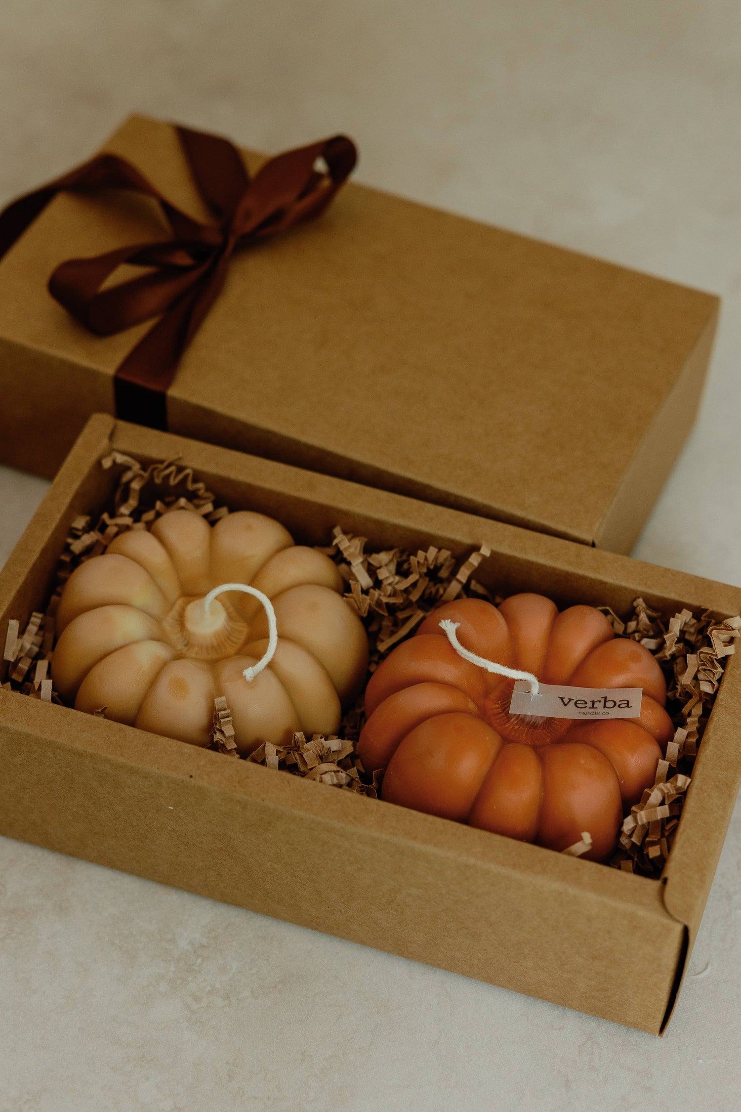 Fall Pumpkin Candle Set