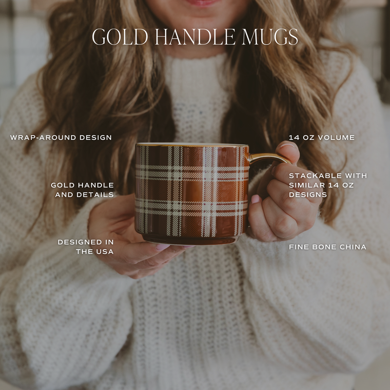 Gold Leaves Coffee Mug