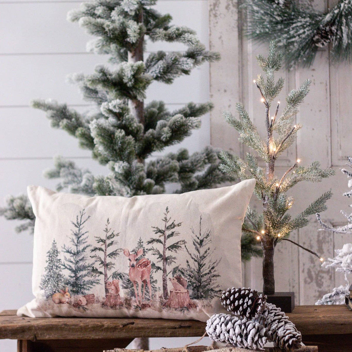 Winter Forest Lumbar Pillow