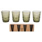 Vintage Juice Glasses - Green