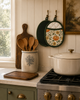Botanical Pumpkin Pot Holder - Set of 2
