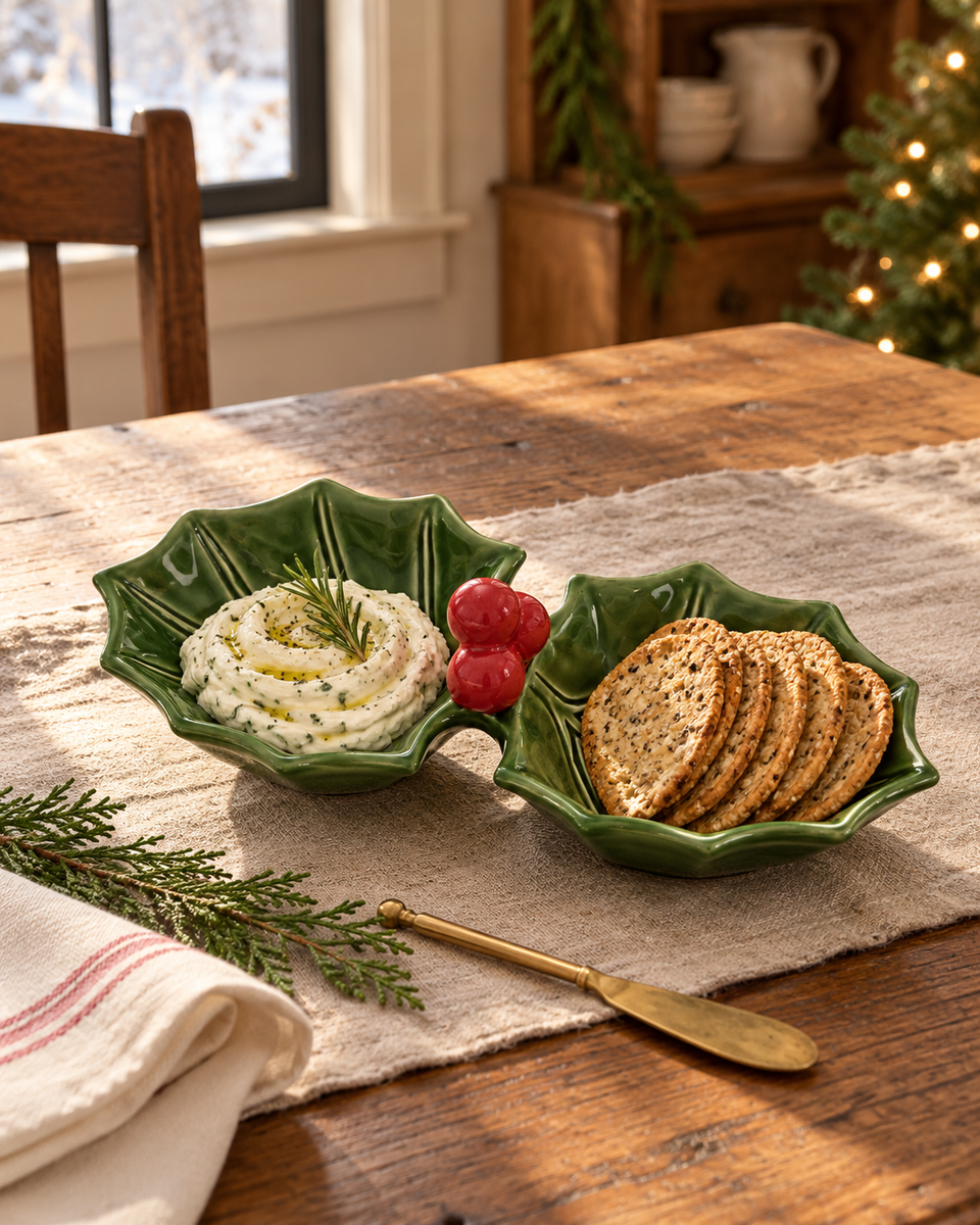 Holly Serving Platter