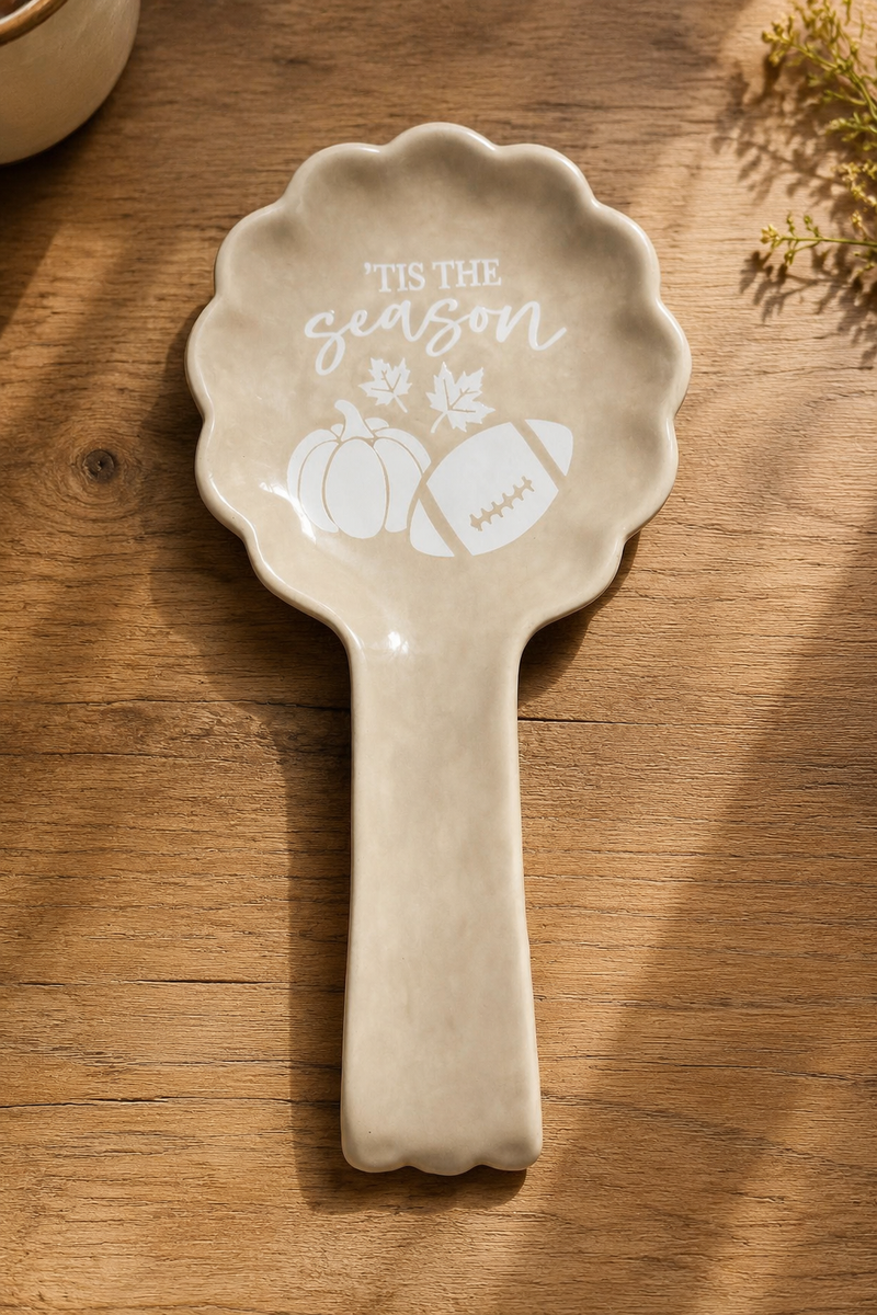'Tis The Season Utensil Crock + Spoon Rest Set