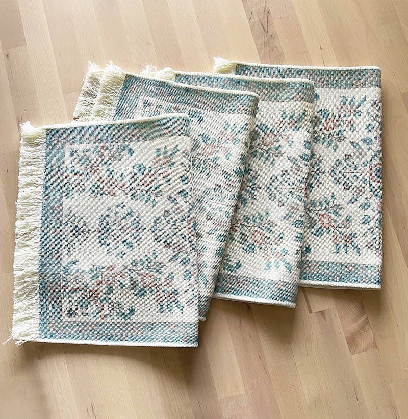 Antique Print Placemat - Blue