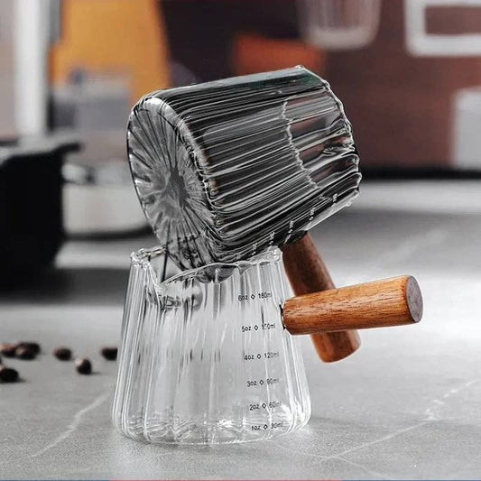 Scalloped Espresso Glass