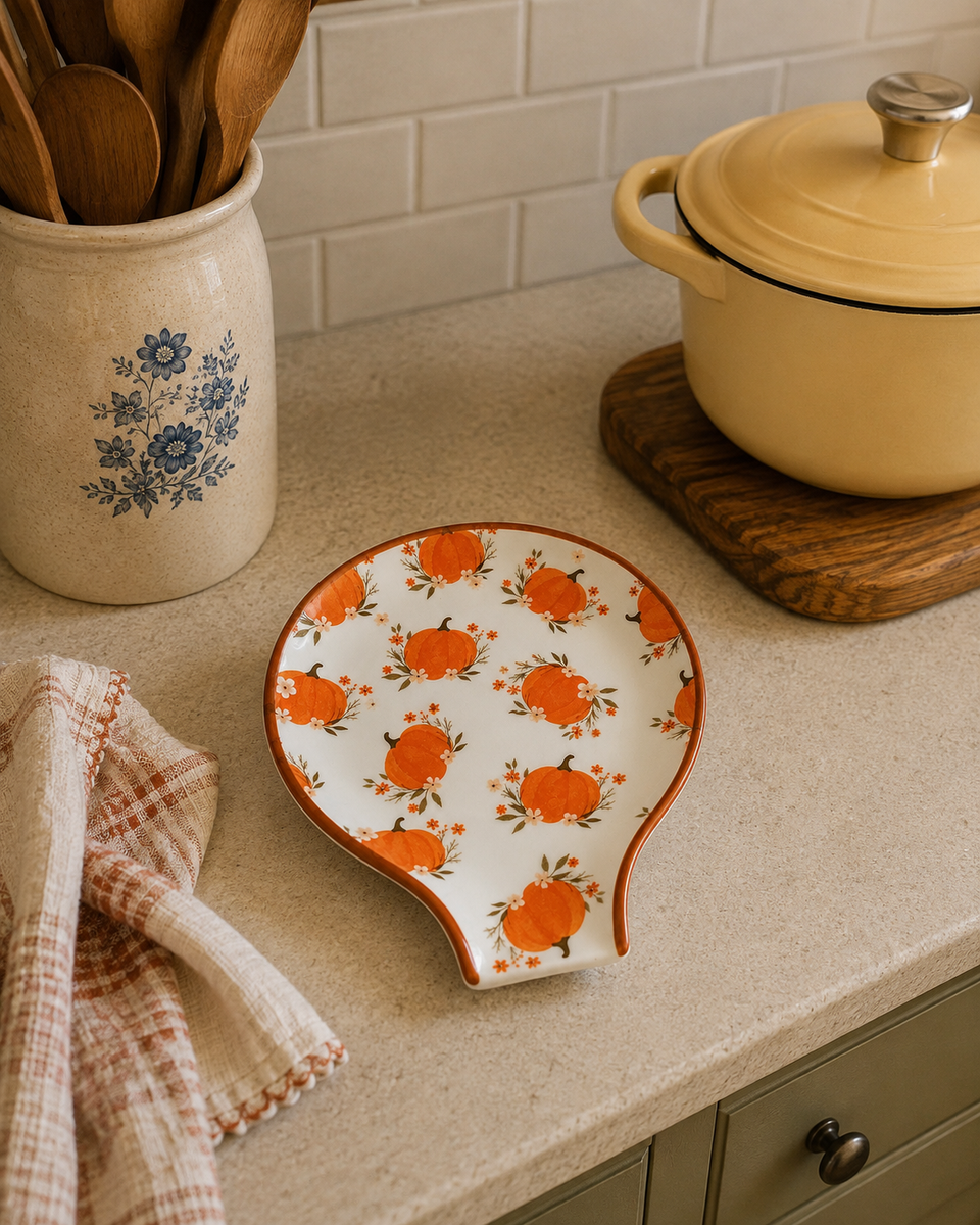 Pumpkin Pattern Spoon Rest