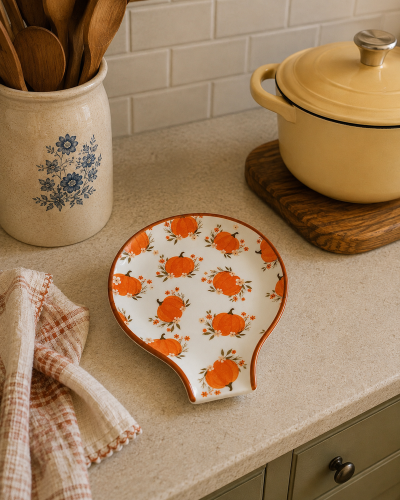 Pumpkin Pattern Spoon Rest