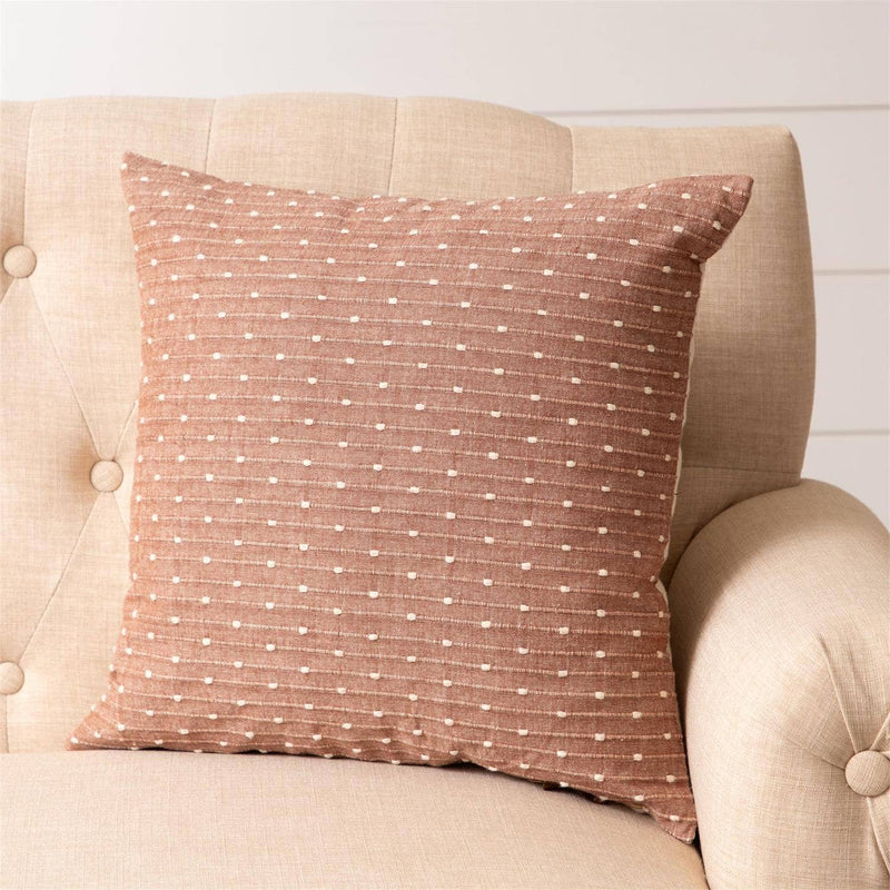 Brown Stitch Pillow