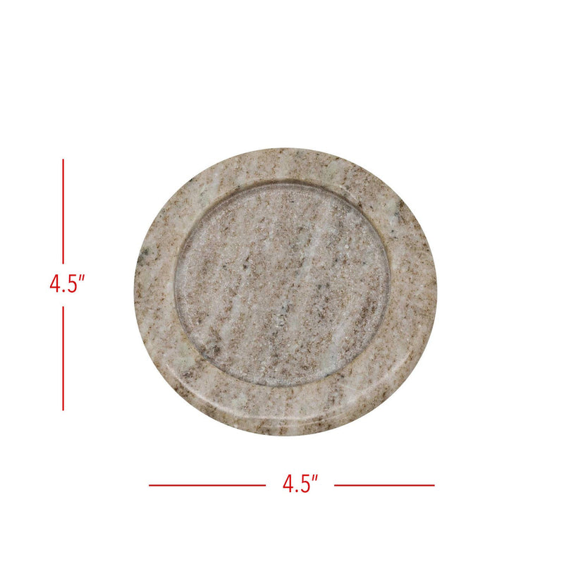 Beige Marble Spoon Rest