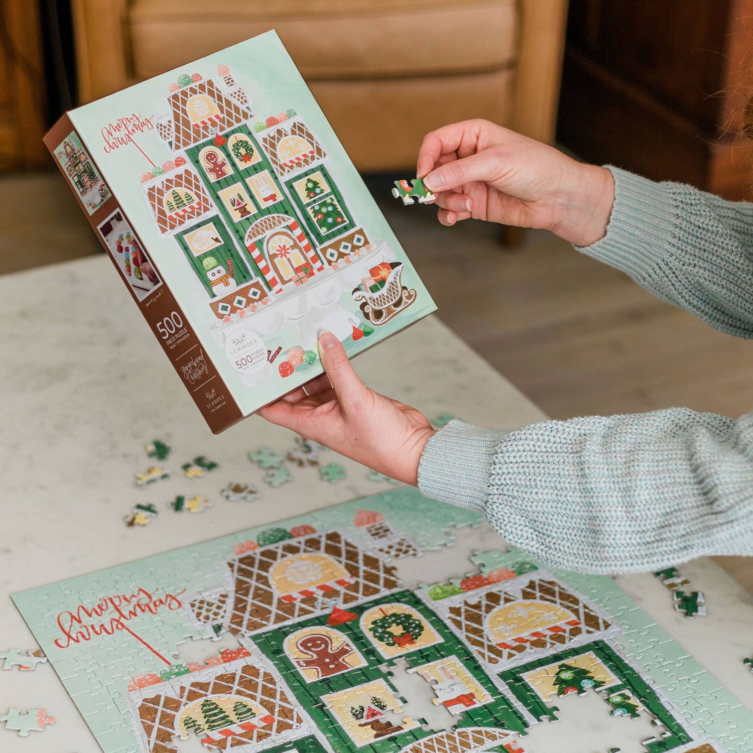 Gingerbread Christmas - 500 Piece Jigsaw Puzzle