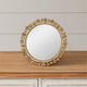 Brass Floral Round Table Mirror