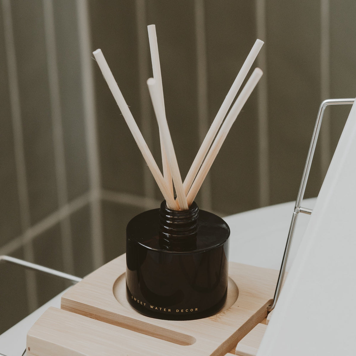 Hello Fall Amber Tinted Glass Jar | Reed Diffuser