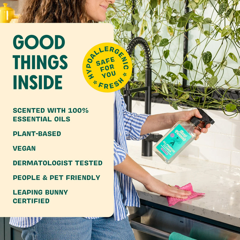 Eco all-purpose cleaning vinegar on kitchen counter