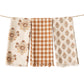 Amber Block Print Tea Towels