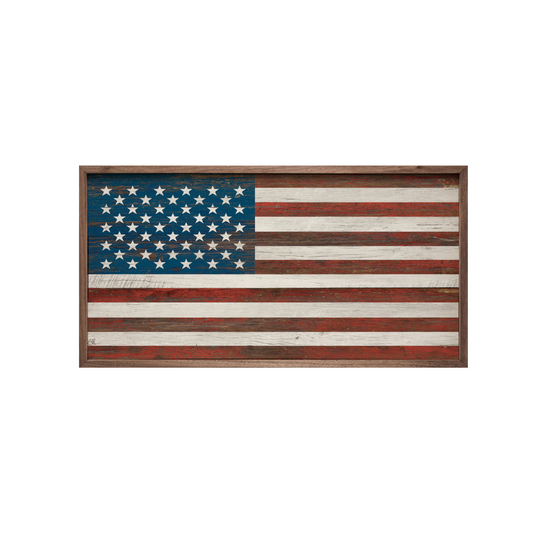 American Flag Whitewash