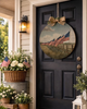 Americana field wall art with flags