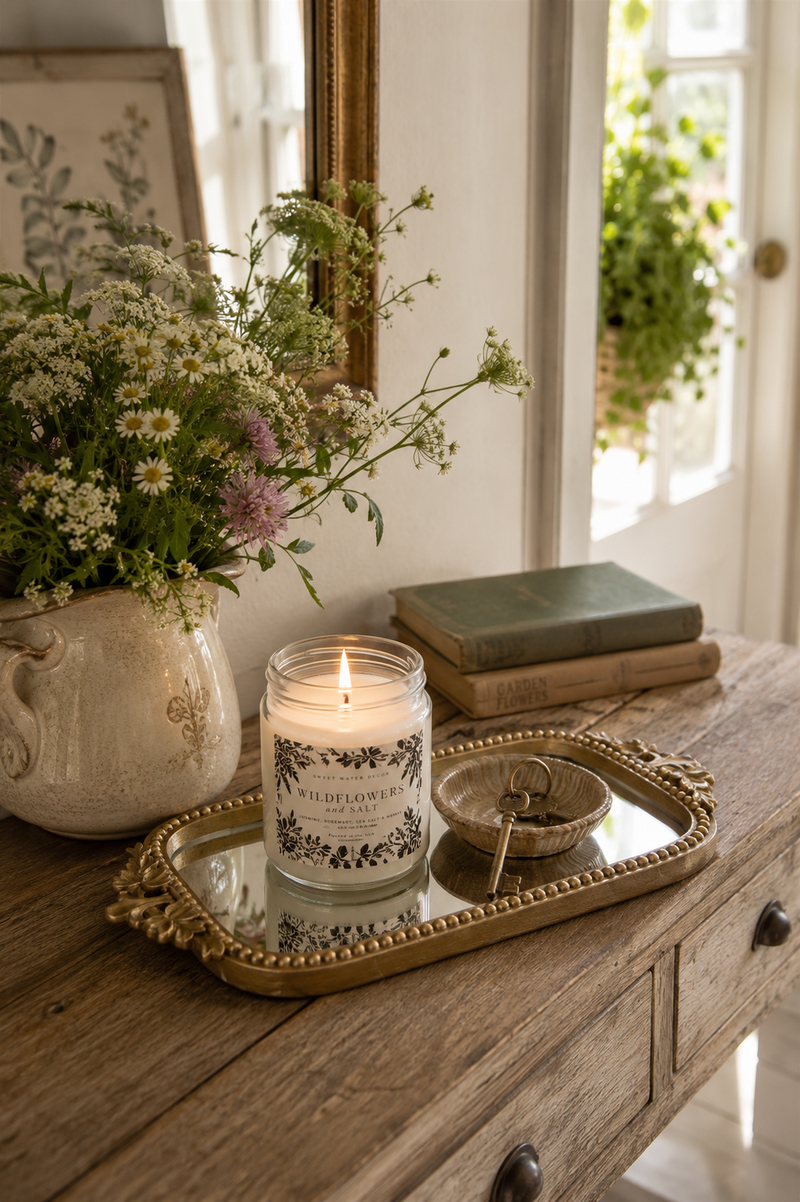 Antique Mirror Tray