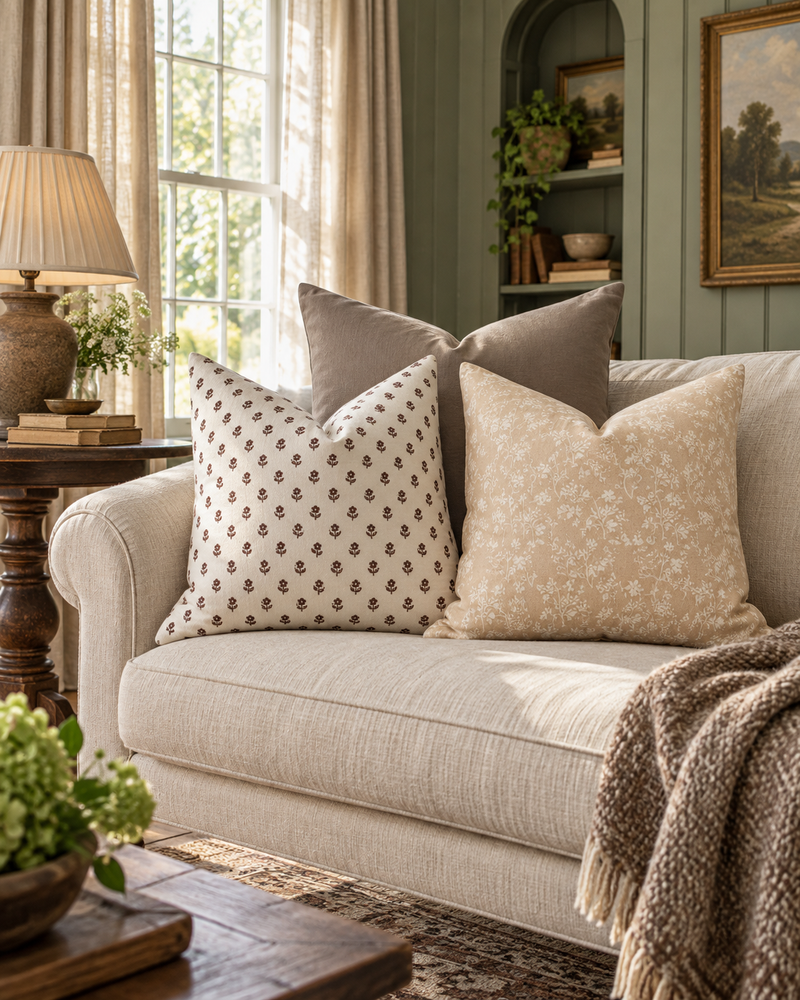 Ashford Pillow Combination | Set of Three Pillow Covers