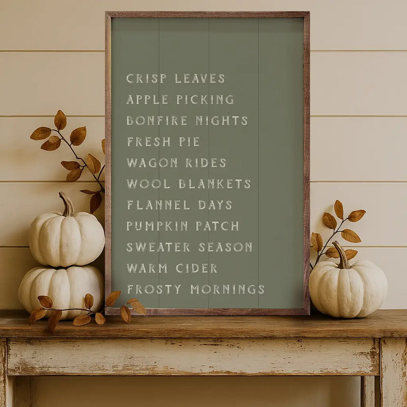 Autumn Activities List