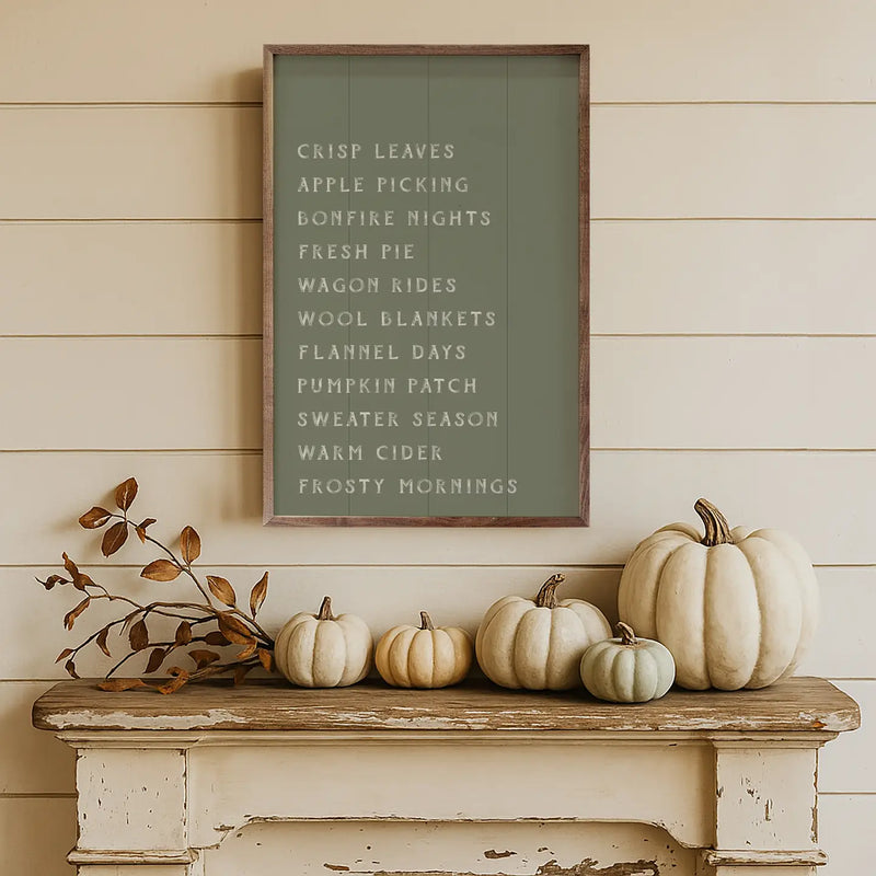 Autumn Activities List