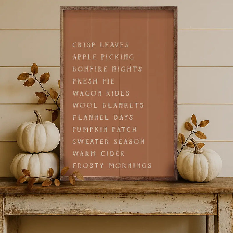 Autumn Activities List
