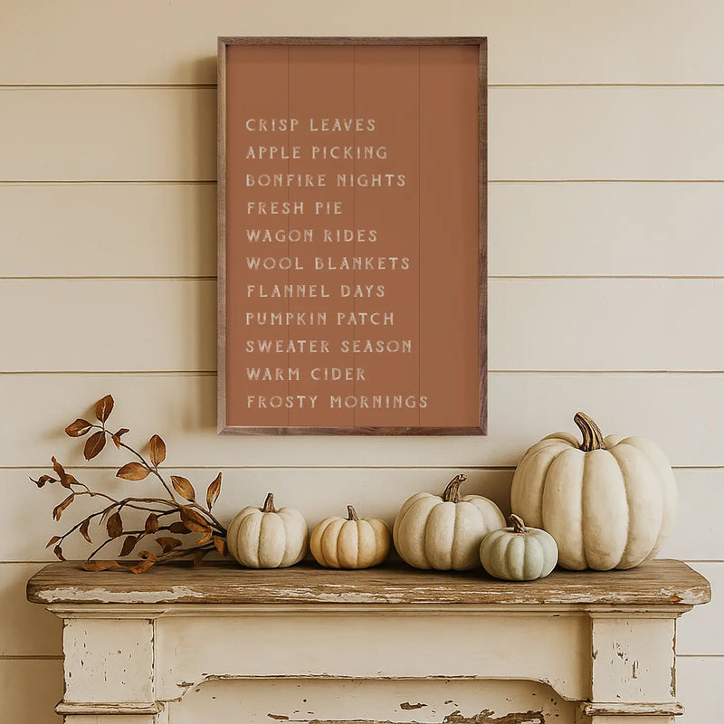 Autumn Activities List