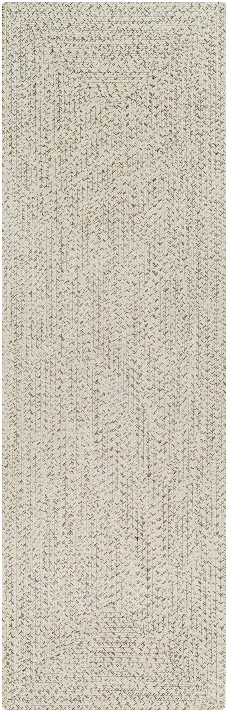 Beige Braided Faux Jute Outdoor Rug