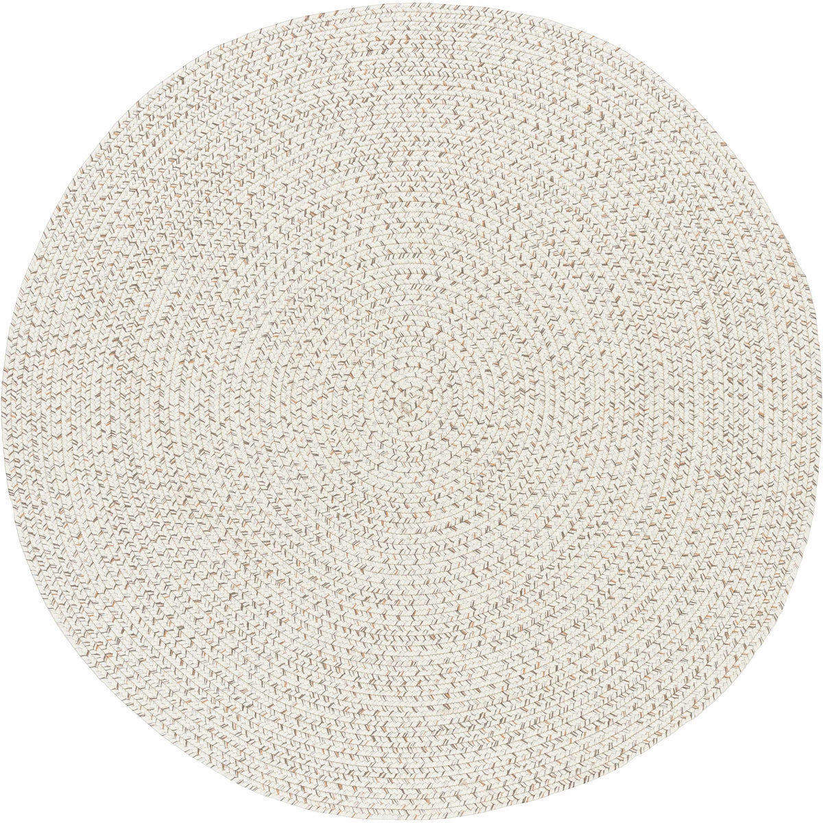 Beige Braided Faux Jute Outdoor Rug