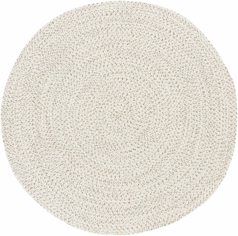 Beige Braided Faux Jute Outdoor Rug