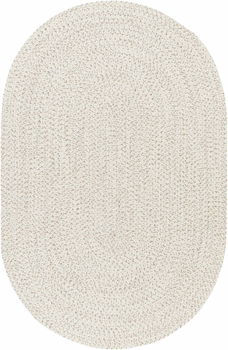 Beige Braided Faux Jute Outdoor Rug