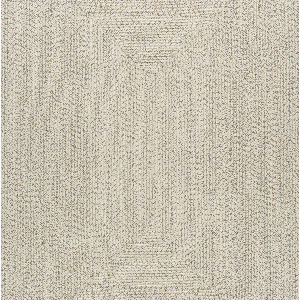 Beige Braided Faux Jute Outdoor Rug